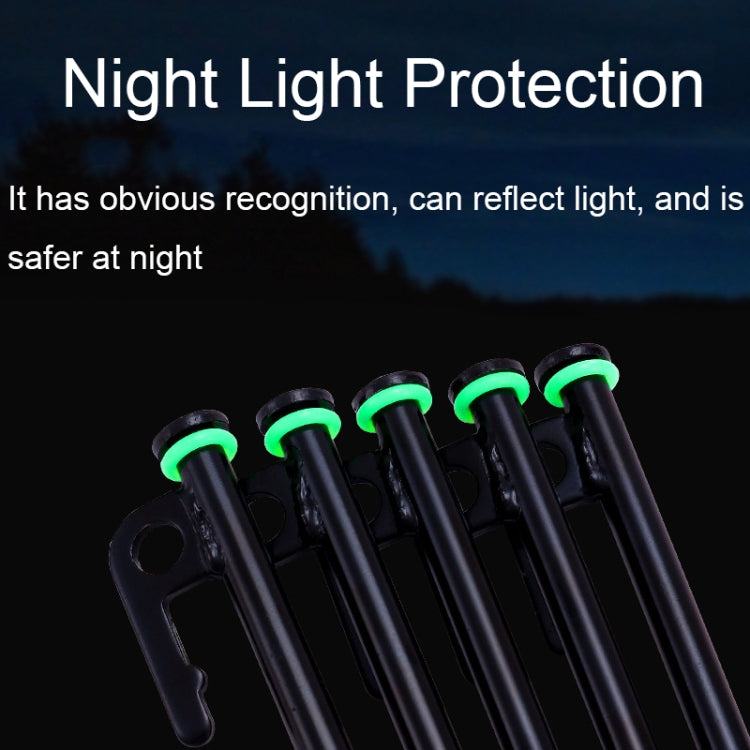100 Unidades de Anel de Advertência Multifuncional Refletor de Silicone com Círculo Luminoso para Campismo ao Ar Livre