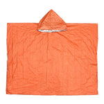 Capa de Chuva Multifuncional Refletora, Resistente ao Vento e Espessada para Ciclismo ao Ar Livre, 130 x 100 cm (Laranja)