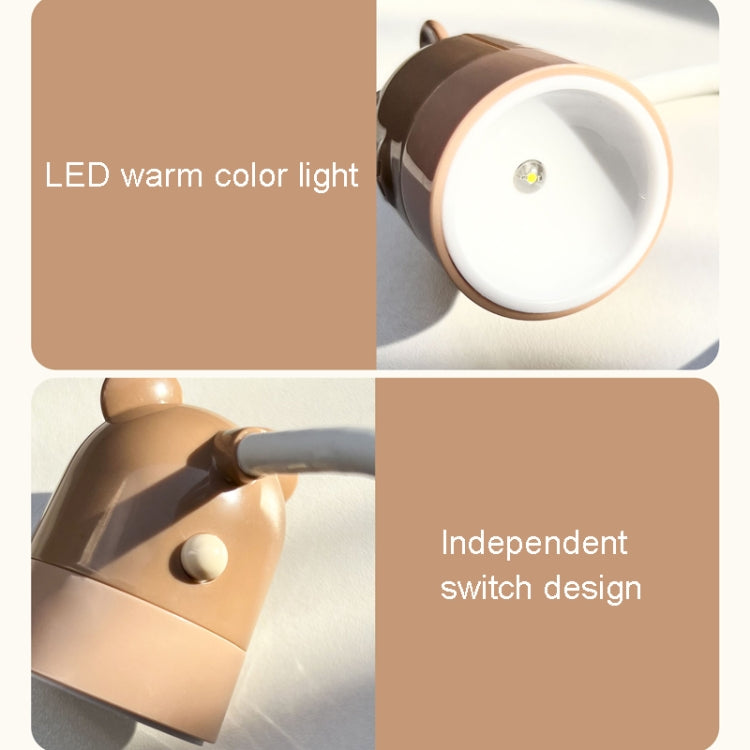 KD201 Lâmpada Portátil de Pescoço para Leitura Luz Noturna LED, Estilo:, Cervo Pequeno (Azul+Castanho)