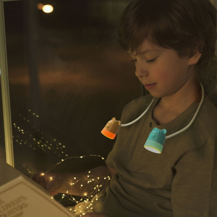 KD201 Lâmpada Portátil de Pescoço para Leitura Luz Noturna LED, Estilo:, Cervo Pequeno (Azul+Castanho)