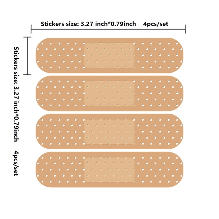 5 Conjuntos de Adesivos PVC para Reparação de Riscos em Carro para Portátil, Adesivo Band-Aid