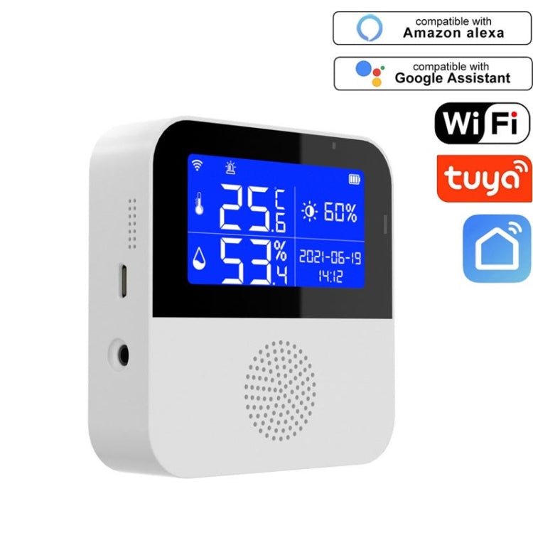 Sensor de Temperatura e Humidade WIFI Tuya com Ecrã LCD de 2,9 polegadas, Especificações:, Apenas Sensor, Com Cabo Sensor