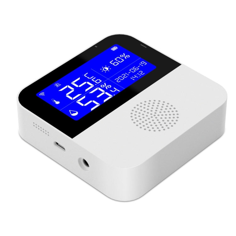 Sensor de Temperatura e Humidade WIFI Tuya com Ecrã LCD de 2,9 polegadas, Especificações:, Apenas Sensor, Com Cabo Sensor