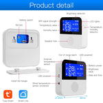 Sensor de Temperatura e Humidade WIFI Tuya com Ecrã LCD de 2,9 polegadas, Especificações:, Apenas Sensor, Com Cabo Sensor
