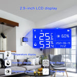 Sensor de Temperatura e Humidade WIFI Tuya com Ecrã LCD de 2,9 polegadas, Especificações:, Apenas Sensor, Com Cabo Sensor