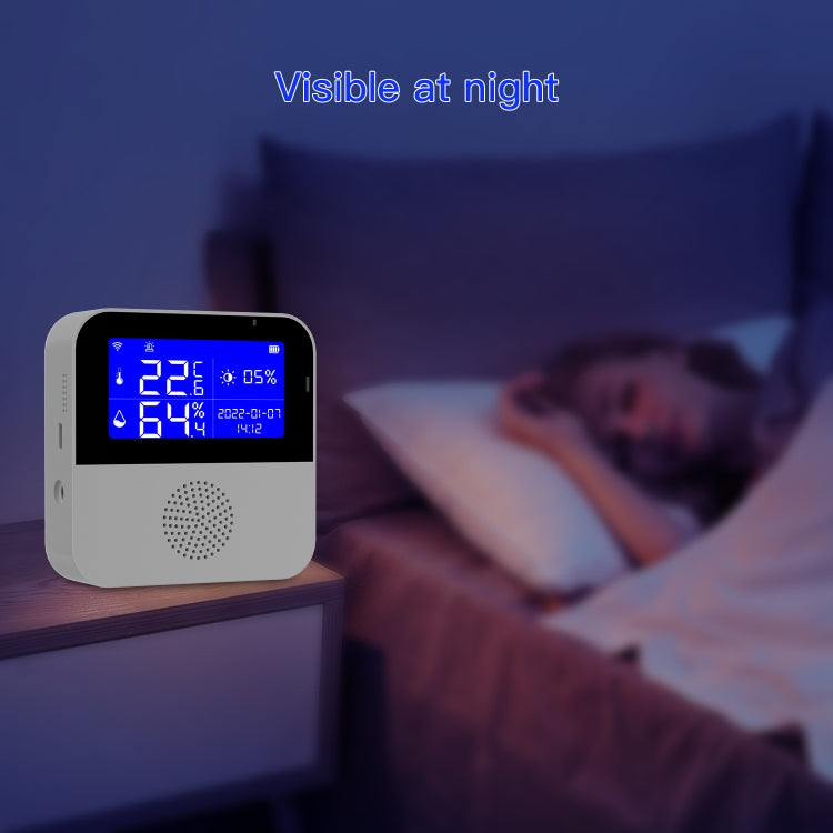 Sensor de Temperatura e Humidade WIFI Tuya com Ecrã LCD de 2,9 polegadas, Especificações:, Apenas Sensor, Com Cabo Sensor