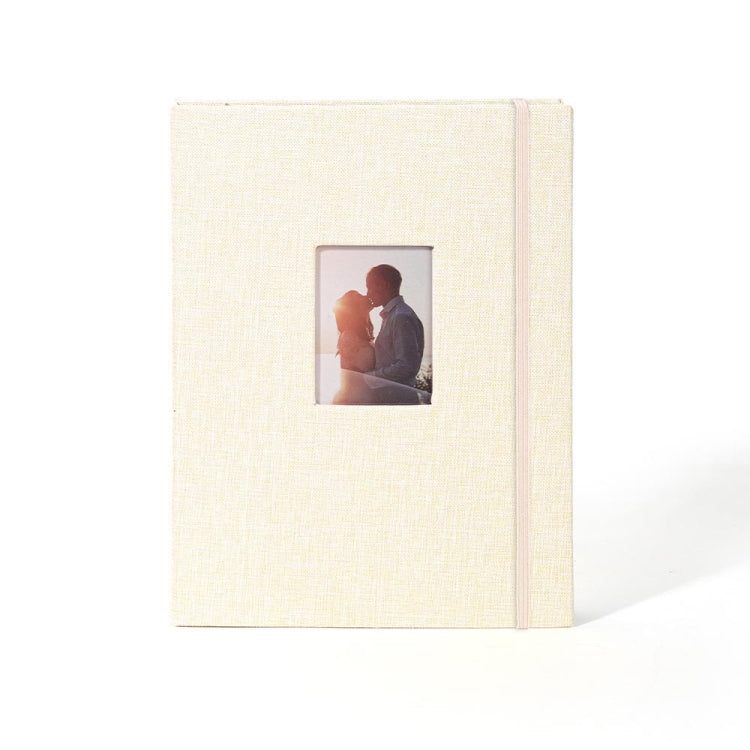 Álbum de Fotos de Algodão e Linho com 208 Bolsos de 3 polegadas, Porta Cartões Fotográficos, Caqui, Roxo, Cinzento, Rosa, Azul