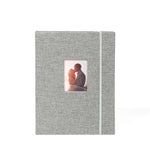 Álbum de Fotos de Algodão e Linho com 208 Bolsos de 3 polegadas, Porta Cartões Fotográficos, Caqui, Roxo, Cinzento, Rosa, Azul
