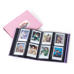 Álbum de Fotos de Algodão e Linho com 208 Bolsos de 3 polegadas, Porta Cartões Fotográficos, Caqui, Roxo, Cinzento, Rosa, Azul