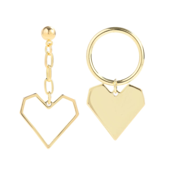 Brincos de Agulha de Prata com Amor, Brincos Simples, E2109-12 Diamante Roxo, E2109-13 Diamante Branco, E2112-9 Amor Assimétrico Dourado, E2112-10 Amor Assimétrico Branco K