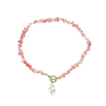 Boho Colorful Broken Natural Stone Necklace, Model:, N2105-9 Color Stone Pearl Pendant, N2206-8 Pink Stone, N2206-9 Light Blue Stone, N2206-10 Multi-color Stone, N2206-11 Transparent Stone, N2106-23 Pink Stone Single Chain                              ...