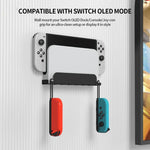 Suporte de Parede JYS para Consola de Jogos Switch OLED, Ferro Preto