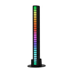 Luzes rítmicas LED RGB controladas por som para ambiente musical, luzes de captação, recarregável, com ficha