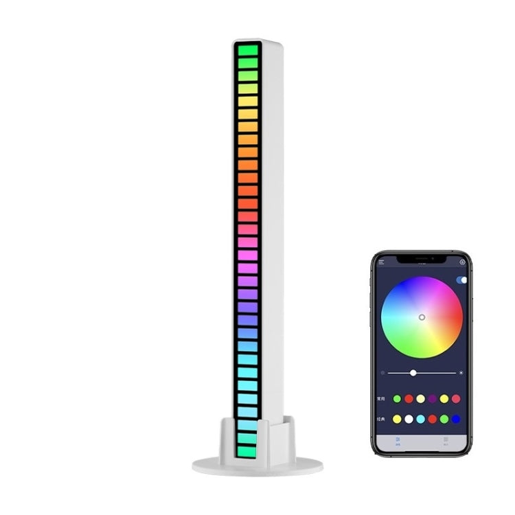 Luzes rítmicas LED RGB controladas por som para ambiente musical, luzes de captação, recarregável, com ficha