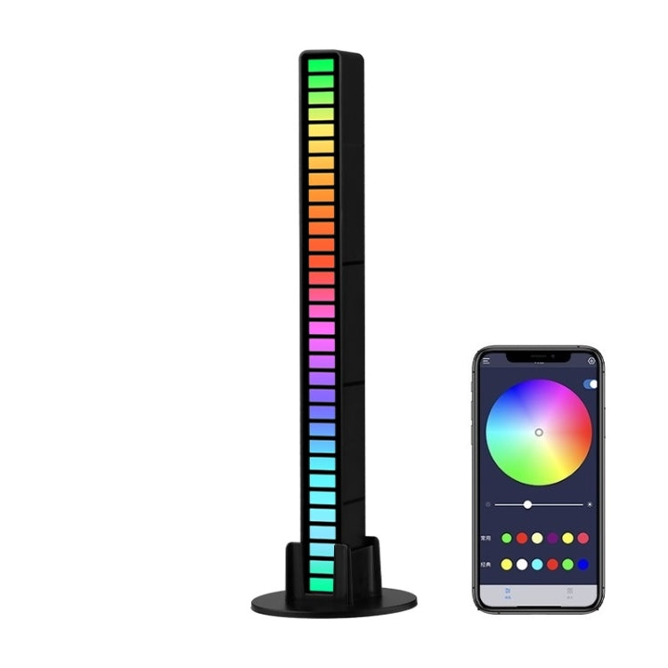 Luzes rítmicas LED RGB controladas por som para ambiente musical, luzes de captação, recarregável, com ficha