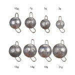 10 Peças de Chumbo Rápido para Pendurar Isca, Chumbo Invertido, Especificação: 3g, 3g, 5g, 7g, 10g, 12g, 14g, 18g, 21g