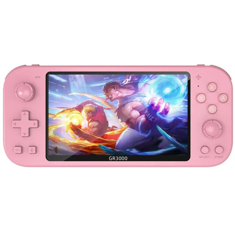 Consola de Jogos Portátil RG3000 com Suporte para Duplo Comando, Consola Mini, RG3000 Rosa, RG3000 Cinzento, RG3000 Roxo, RG3000 Verde, RG3000 Amarelo