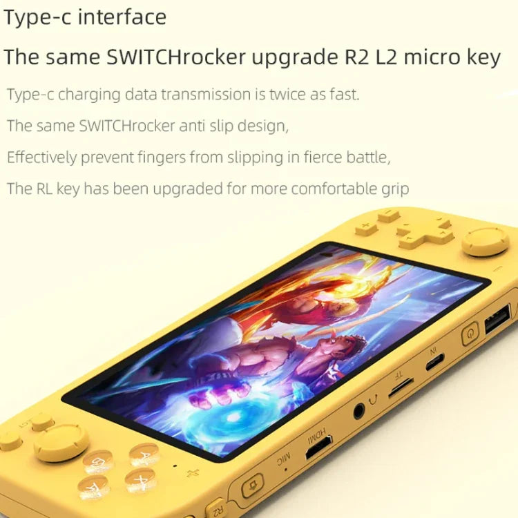 RG3000 Handheld Game Console Support Double Handle Mini Game Console, RG3000 Pink, RG3000 Gray, RG3000 Purple, RG3000 Green, RG3000 Yellow