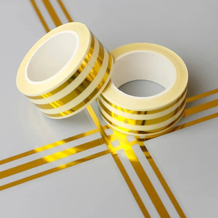 Fita para juntas de azulejos dourada 2,5cm x 5m, impermeável, PVC autocolante, Ouro, Prateado, Laser