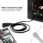 Cabo de Áudio Balanceado 2RCA para 2XLR Canon para Colunas, 0,5m, 1m, 1,5m, 3m