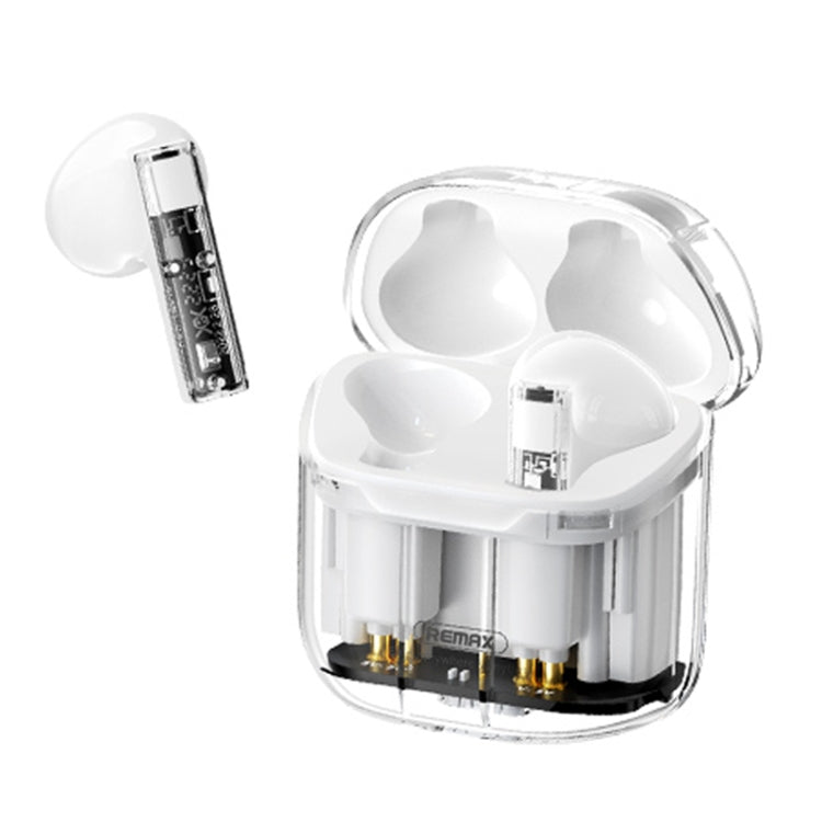 Auricular Bluetooth Sem Fios REMAX CozyBuds 6C TWS com Caixa Transparente e Baixa Latência