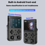 Consola de Jogos Portátil RG353V com Ecrã de 3,5 Polegadas, Caixa de Jogos Sem Fios Android 11 Linux OS, Apenas Máquina, 64G com 15.000 Jogos, 128G com 25.000 Jogos, 256G com 35.000 Jogos
