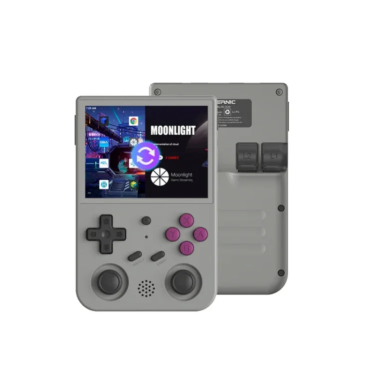 Consola de Jogos Portátil RG353V com Ecrã de 3,5 Polegadas, Caixa de Jogos Sem Fios Android 11 Linux OS, Apenas Máquina, 64G com 15.000 Jogos, 128G com 25.000 Jogos, 256G com 35.000 Jogos