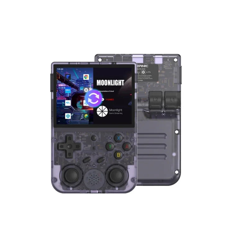 Consola de Jogos Portátil RG353V com Ecrã de 3,5 Polegadas, Caixa de Jogos Sem Fios Android 11 Linux OS, Apenas Máquina, 64G com 15.000 Jogos, 128G com 25.000 Jogos, 256G com 35.000 Jogos
