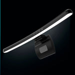 Lâmpada de Secretária para Computador com Ecrã Curvo Suspenso Luz de Secretária para Computador, Curvo Sem Luz de Fundo RGB, Curvo Com Luz de Fundo RGB