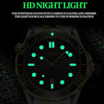 BINBOND B2820 Luminous 30m Waterproof Men Sports Quartz Watch, White Steel Black Surface, White Steel White Surface, White Steel Blue Surface, Inter-gold Black Surface, Inter-gold Blue Surface, Black Steel Black Surface White                           ...