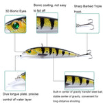 Isca Pintada Biónica LB106 11cm/11,5g para Pesca, Isca Dura Plástica, 1, 2, 3, 4, 5, 6, 7, 8, 9, 10, 11, 12, 13, 14, 15, 16, 17, 18