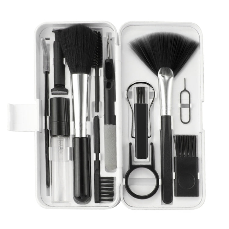 Kit de Limpeza para Teclado de Computador 18 em 1 Q10 Caneta de Limpeza para Auriculares Extrator de Teclas, Q10