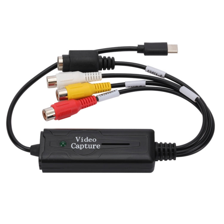 Placa de Vídeo USB-C/Type-C Porta USB 3.1 Conversor de 1 Canal para Telemóvel Computador AV Monitor, USB-C/Type-C