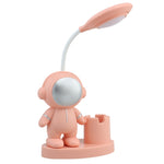 T509 Lâmpada de Secretária com Suporte para Canetas Astronauta com Função de Apontador de Lápis, T509 Branco, T509 Rosa, T509 Azul