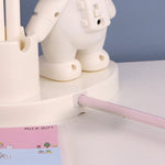 T509 Lâmpada de Secretária com Suporte para Canetas Astronauta com Função de Apontador de Lápis, T509 Branco, T509 Rosa, T509 Azul