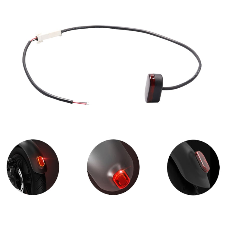Para acessórios para trotinetes elétricas Xiaomi M365, guarda-lamas+suporte+lanterna traseira, preto com chave, preto sem chave