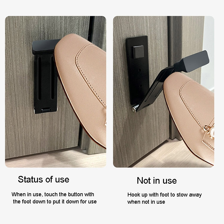Batente de Porta Magnético com Pedal para Abrir e Fechar, Fecho para Fundo de Porta, Batente de Porta Magnético Preto, Batente de Porta Magnético Branco