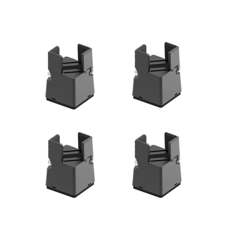 Conjunto de 4 pés ajustáveis para elevação de móveis, altura: 50mm, 75mm, 100mm