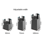 Conjunto de 4 pés ajustáveis para elevação de móveis, altura: 50mm, 75mm, 100mm