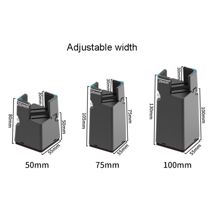 Conjunto de 4 pés ajustáveis para elevação de móveis, altura: 50mm, 75mm, 100mm