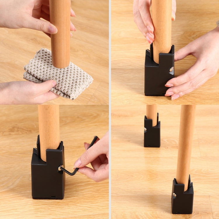 Conjunto de 4 pés ajustáveis para elevação de móveis, altura: 50mm, 75mm, 100mm