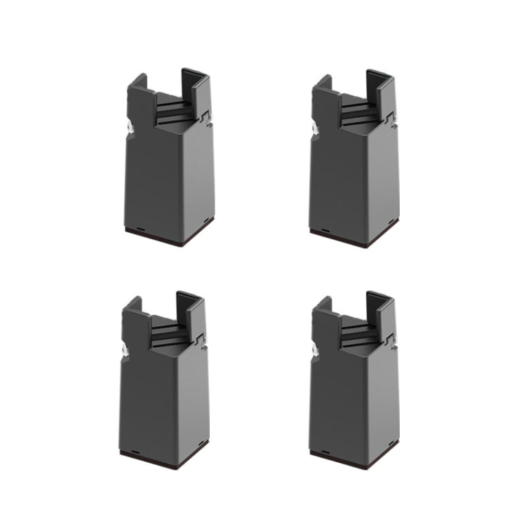 Conjunto de 4 pés ajustáveis para elevação de móveis, altura: 50mm, 75mm, 100mm