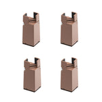Conjunto de 4 pés ajustáveis para elevação de móveis, altura: 50mm, 75mm, 100mm