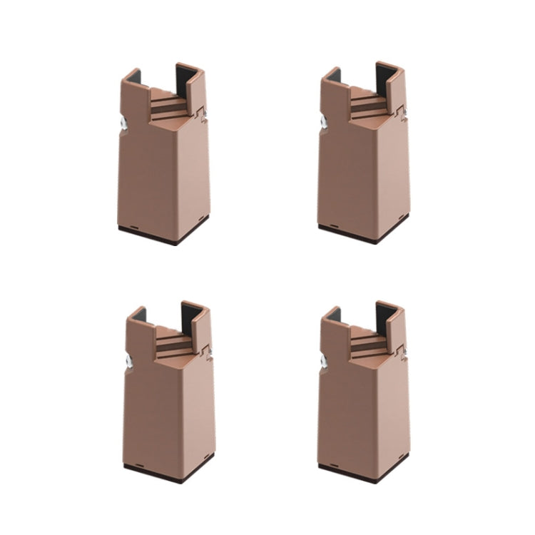 Conjunto de 4 pés ajustáveis para elevação de móveis, altura: 50mm, 75mm, 100mm