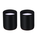 2pcs/set Furniture Carbon Steel Wraparound Heightening Foot Pad, Style:, Round 4x5cm (Black), Round 4x5cm (Brown), Round 6x5cm (Black), Round 6x5cm (Brown), Round 6x10cm (Black), Round 6x10cm (Brown), Square 4x5cm (Black), Square 4x5cm (Brown)         ...