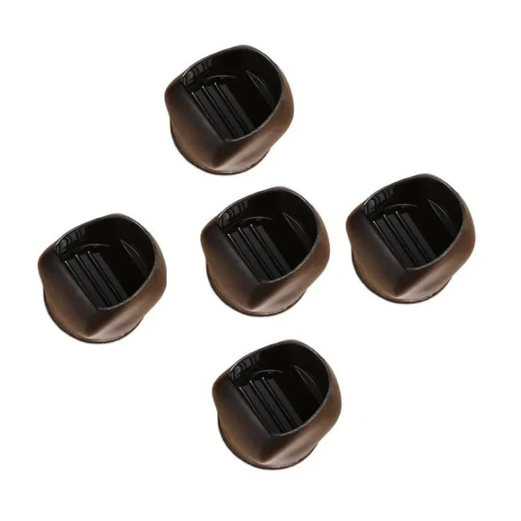 Conjunto de 5 Peças de Capa para Pés de Cadeira de Rodas, Fixador para Rodas de Cadeira de Computador, Capa para Pés de Cadeira de Rodas