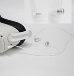 Auriculares de Alumínio com Cabo em Cotovelo 3,5 para Óculos VR Meta Quest 2