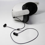 Auriculares de Alumínio com Cabo em Cotovelo 3,5 para Óculos VR Meta Quest 2