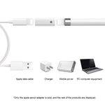 Adaptador de Carregamento para Apple Pencil 1/2, Conversor de Carregamento Estilete, Fêmea 8Pinos para Fêmea 8Pinos, Fêmea 8Pinos para Fêmea Tipo-C/USB-C