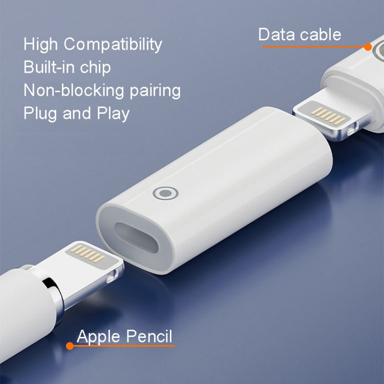 Adaptador de Carregamento para Apple Pencil 1/2, Conversor de Carregamento Estilete, Fêmea 8Pinos para Fêmea 8Pinos, Fêmea 8Pinos para Fêmea Tipo-C/USB-C